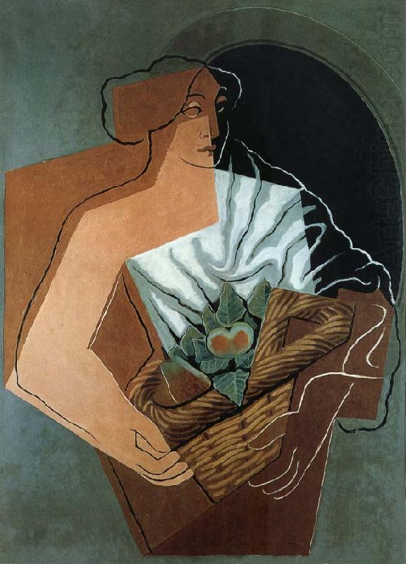 The Fem carring the basket, Juan Gris